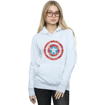 Vêtements Femme Sweats Marvel Captain America Pixelated Shield Gris