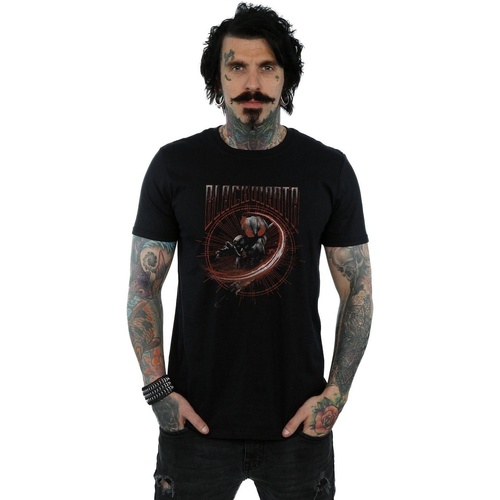 Vêtements Homme T-shirts manches longues Dc Comics Aquaman Black Manta Circle Noir