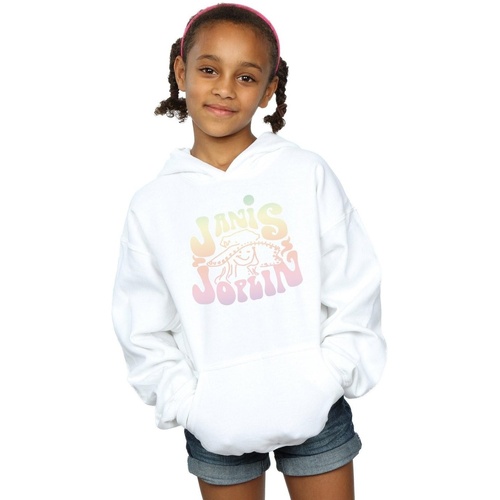 Vêtements Fille Sweats Janis Joplin Pastel Logo Blanc