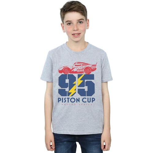 Vêtements Garçon T-shirts manches courtes Disney Cars Piston Cup 95 Gris