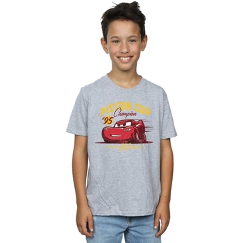 Vêtements Garçon T-shirts manches courtes Disney Cars Piston Cup Champion Gris