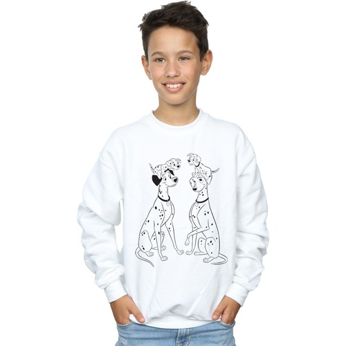 Vêtements Garçon Sweats Disney 101 Dalmatians Family Blanc