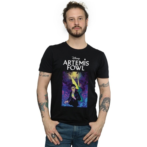 Vêtements Homme T-shirts manches longues Disney Artemis Fowl Book Cover Noir