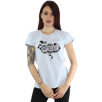 Vêtements Femme T-shirts manches longues Beetlejuice Sandworm Logo Gris