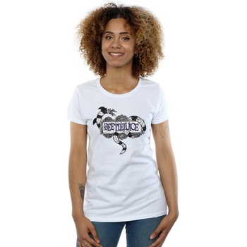 Vêtements Femme T-shirts manches longues Beetlejuice Sandworm Logo Blanc