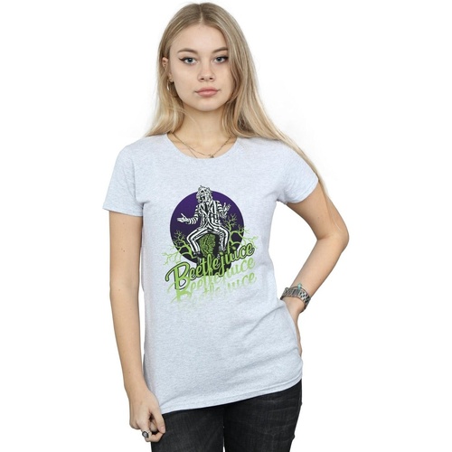 Vêtements Femme T-shirts manches longues Beetlejuice  Gris