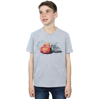 Vêtements Garçon T-shirts manches courtes Disney Cars Lightning Vs Storm Gris