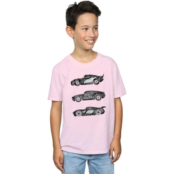 Vêtements Garçon T-shirts manches courtes Disney Cars Text Racers Rouge
