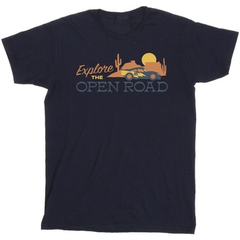 Vêtements Garçon T-shirts manches courtes Disney Cars Explore The Open Road Bleu