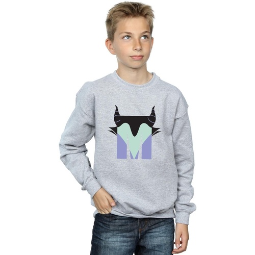 Vêtements Garçon Sweats Disney Alphabet M Is For Maleficent Gris