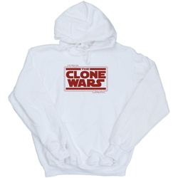 Vêtements Fille Sweats Disney Clone Wars Logo Blanc