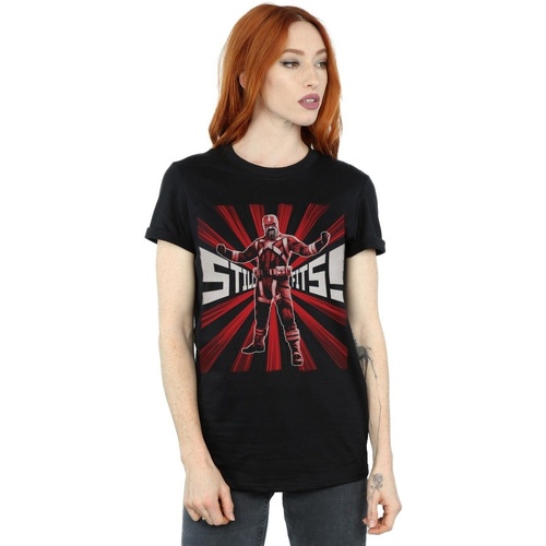 Vêtements Femme T-shirts manches longues Marvel Black Widow Movie Red Sparrow Fits Noir