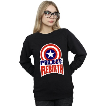 Vêtements Femme Sweats Marvel Captain America Project Rebirth Noir