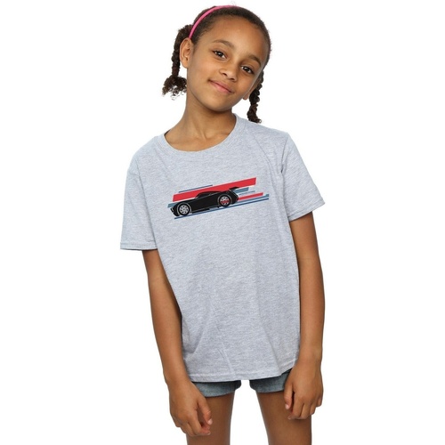 Vêtements Fille T-shirts manches longues Disney Cars Jackson Storm Stripes Gris