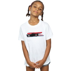 Vêtements Fille T-shirts manches longues Disney Cars Jackson Storm Stripes Blanc