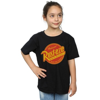 Vêtements Fille T-shirts manches longues Disney Cars Rust-Eze Logo Noir