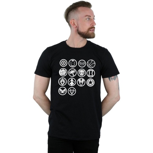 Vêtements Homme T-shirts manches longues Marvel Avengers Infinity War Icons Assemble Noir