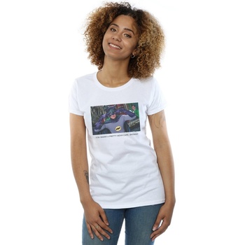 Vêtements Femme T-shirts manches longues Dc Comics Batman TV Series Mean Cape Blanc