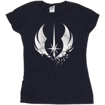 Vêtements Femme T-shirts manches longues Disney Obi-Wan Kenobi Order Fractured Bleu