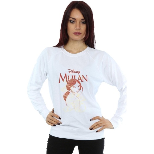 Vêtements Femme Sweats Disney Mulan Dragon Sketch Blanc