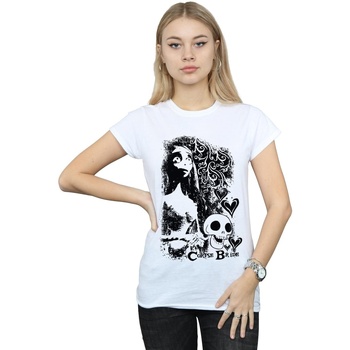 Vêtements Femme T-shirts manches longues Corpse Bride Skull Logo Blanc