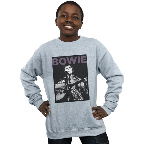 Vêtements Garçon Sweats David Bowie Rock Poster Gris