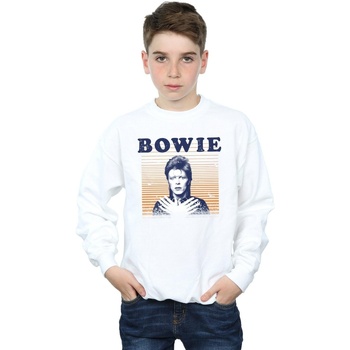 Vêtements Garçon Sweats David Bowie Orange Stripes Blanc