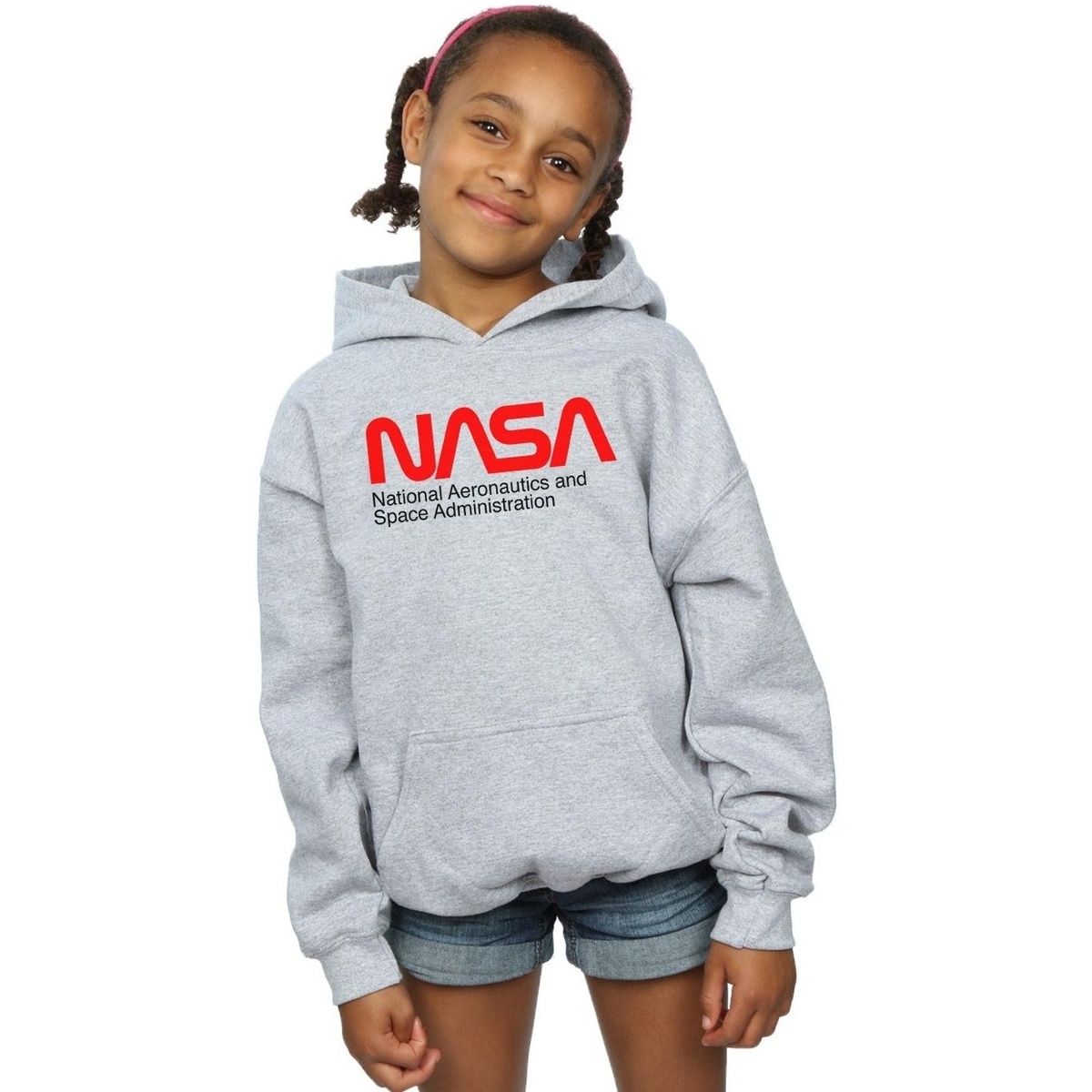 Vêtements Fille Sweats Nasa Aeronautics And Space Gris