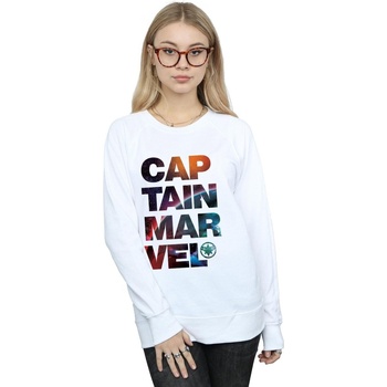 Vêtements Femme Sweats Marvel Captain  Space Text Blanc