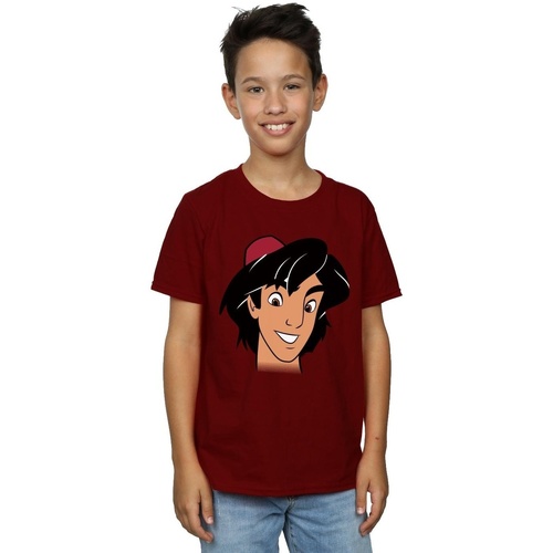 Vêtements Garçon T-shirts manches courtes Disney Aladdin Headshot Multicolore