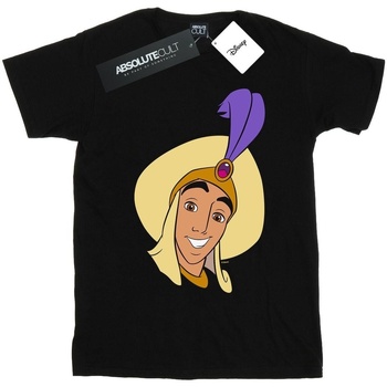 Vêtements Garçon T-shirts manches courtes Disney Aladdin Prince Ali Face Noir
