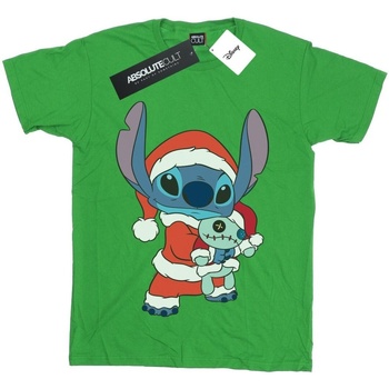 Vêtements Fille T-shirts manches longues Disney Lilo And Stitch Stitch Christmas Vert