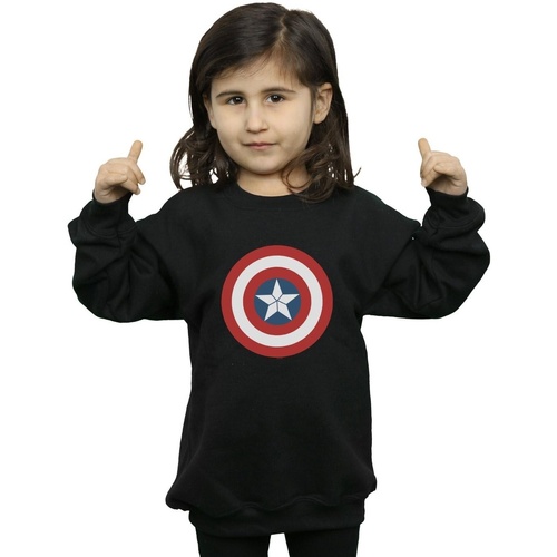 Vêtements Fille Sweats Marvel Captain America Civil War Shield Noir