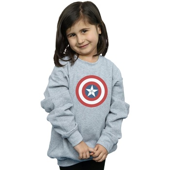 Vêtements Fille Sweats Marvel Captain America Civil War Shield Gris