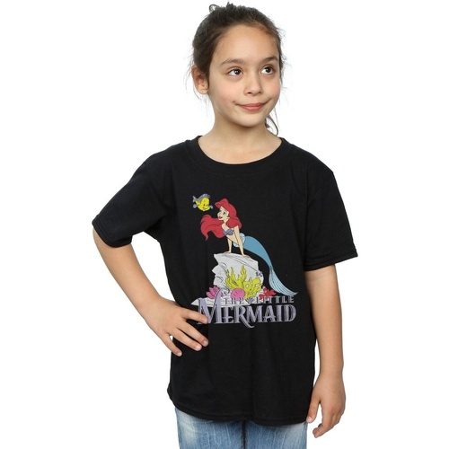 Vêtements Fille T-shirts manches longues Disney Marques à la une Noir