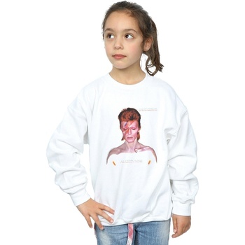 Vêtements Fille Sweats David Bowie Aladdin Sane Version Blanc