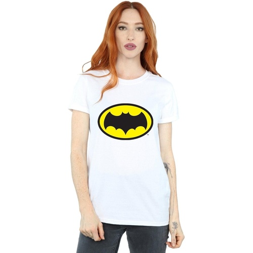 Vêtements Femme T-shirts manches longues Dc Comics Batman TV Series Logo Blanc