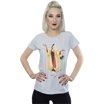 Vêtements Femme T-shirts manches longues Disney Classic Cruella De Vil Gris