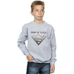 Vêtements Garçon Sweats Dc Comics Superman Man Of Steel Shield Gris