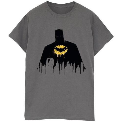 Vêtements Homme T-shirts manches longues Dc Comics Batman Shadow Paint Multicolore