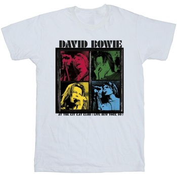 Vêtements Garçon T-shirts manches courtes David Bowie At The Kit Kat Club Pop Art Blanc