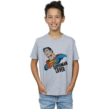 Vêtements Garçon T-shirts manches courtes Dc Comics Superman Lover Gris