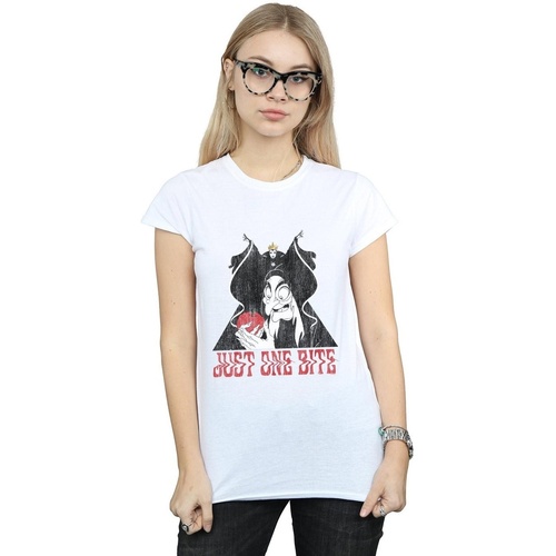 Vêtements Femme T-shirts manches longues Disney Snow White Just One Bite Blanc
