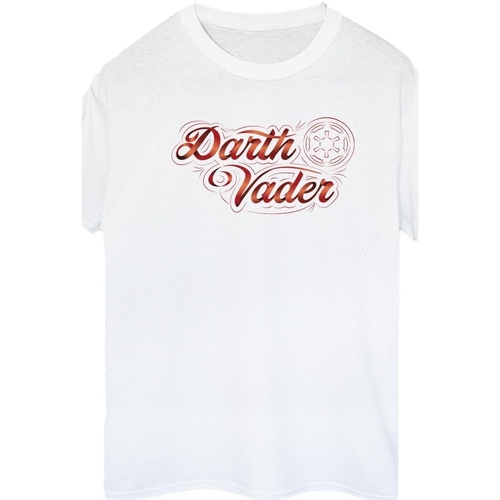 Vêtements Femme T-shirts & Polos Disney Obi-Wan Kenobi Darth Vader Ribbon Font Blanc