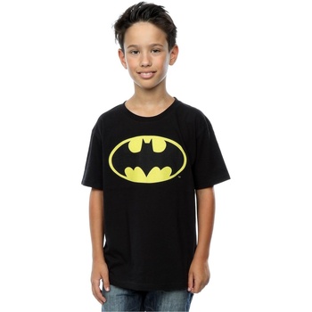 Vêtements Garçon T-shirts manches courtes Dc Comics Batman Logo Noir