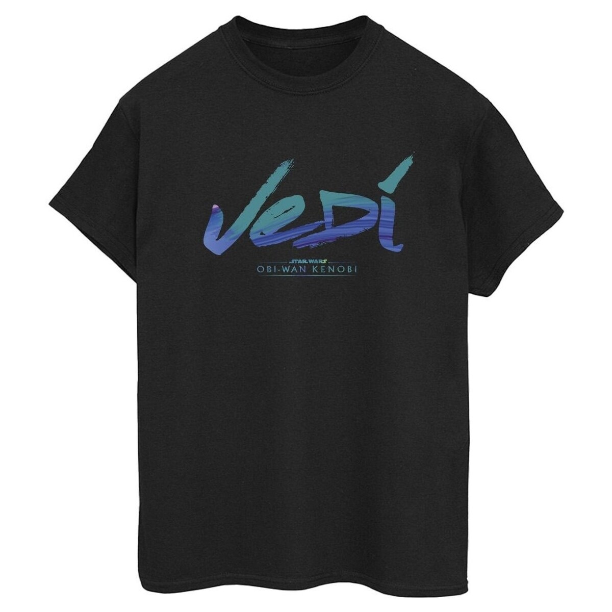Vêtements Femme T-shirts manches longues Disney Obi-Wan Kenobi Jedi Painted Font Noir