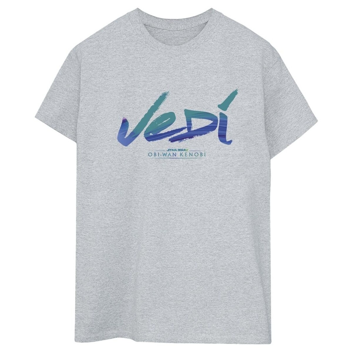 Vêtements Femme T-shirts manches longues Disney Obi-Wan Kenobi Jedi Painted Font Gris