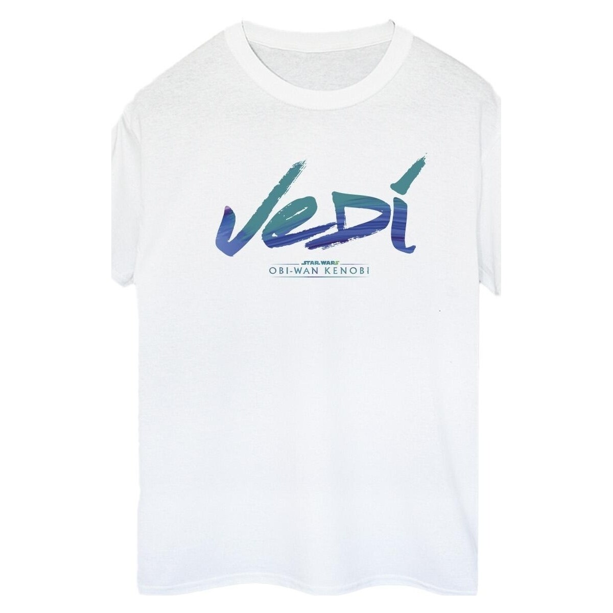 Vêtements Femme washed v-neck T-shirt Obi-Wan Kenobi Jedi Painted Font Blanc