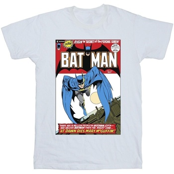 Vêtements Homme T-shirts manches longues Dc Comics Running Batman Cover Blanc