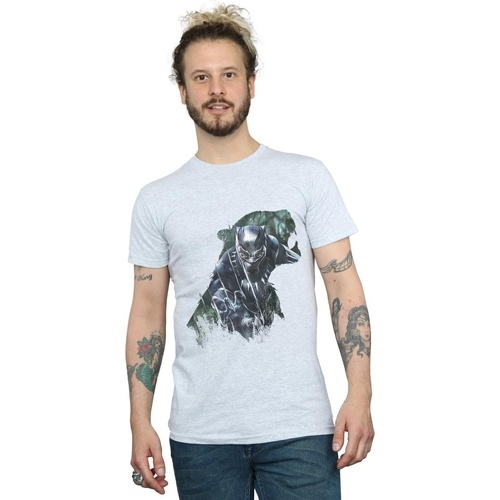 Vêtements Homme T-shirts manches longues Marvel Black Panther Wild Silhouette Gris